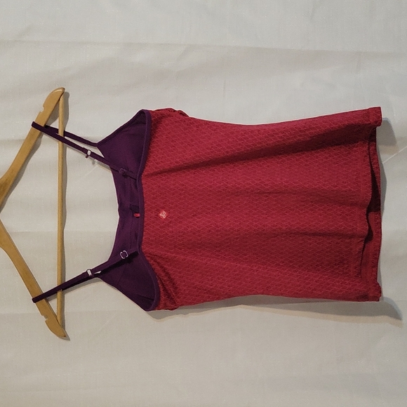 Prana pink patterned tank top Women's small - Picture 2 of 7